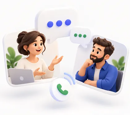 Appel vidéo entre une cliente et un conseiller