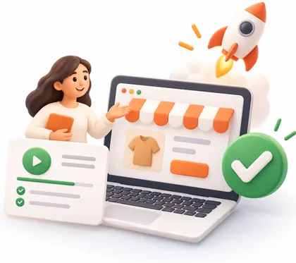 Lancement de la boutique en ligne avec formation